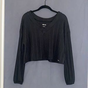 Hollister / Gilly Hicks Long Sleeve V-Neck Crop Top